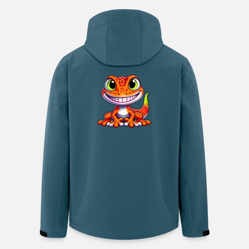 Gecko - Recycelte Männer Softshell-Jacke von Stanley/Stella - Dunkles Petrol