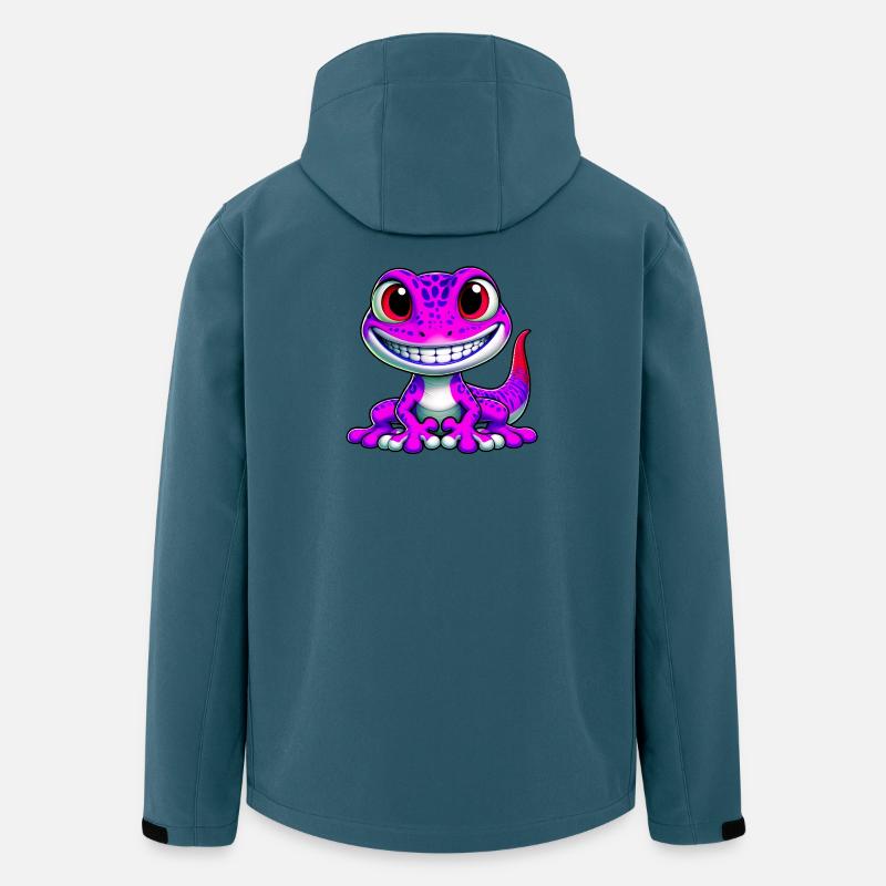 Gecko - Recycelte Männer Softshell-Jacke von Stanley/Stella - Dunkles Petrol