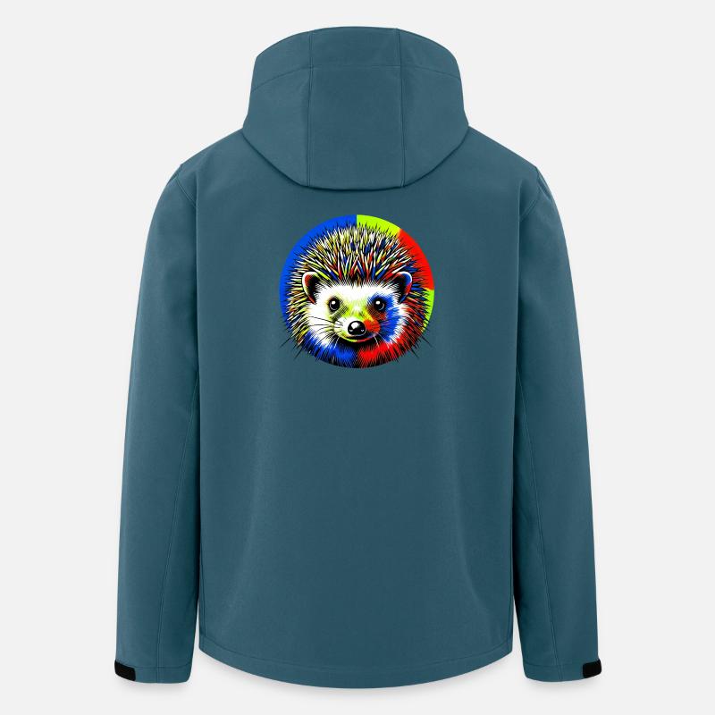 Igel - Recycelte Männer Softshell-Jacke von Stanley/Stella - Dunkles Petrol