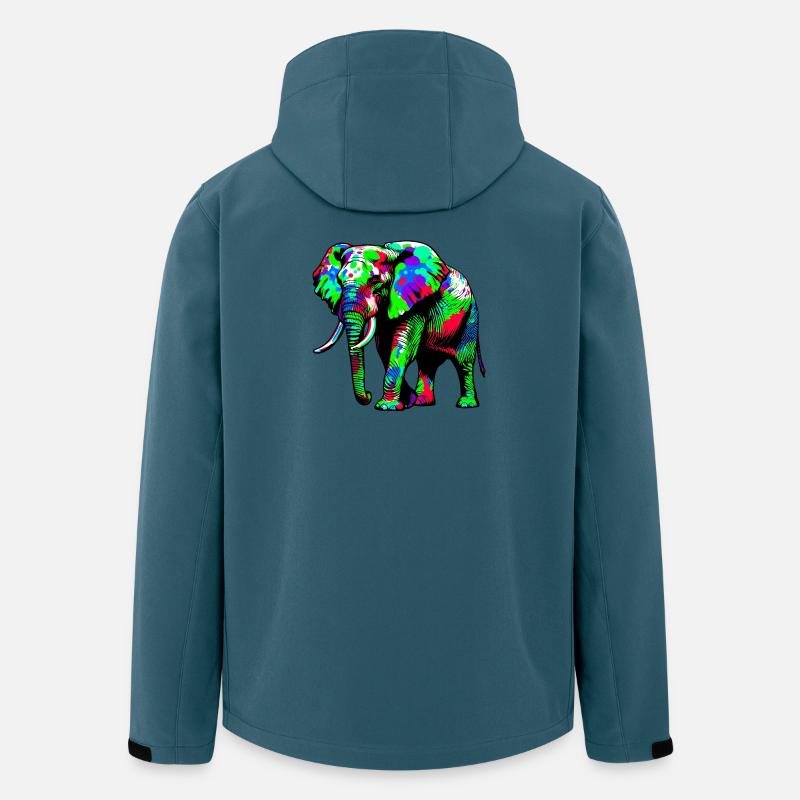 Elefant - Recycelte Männer Softshell-Jacke von Stanley/Stella - Dunkles Petrol