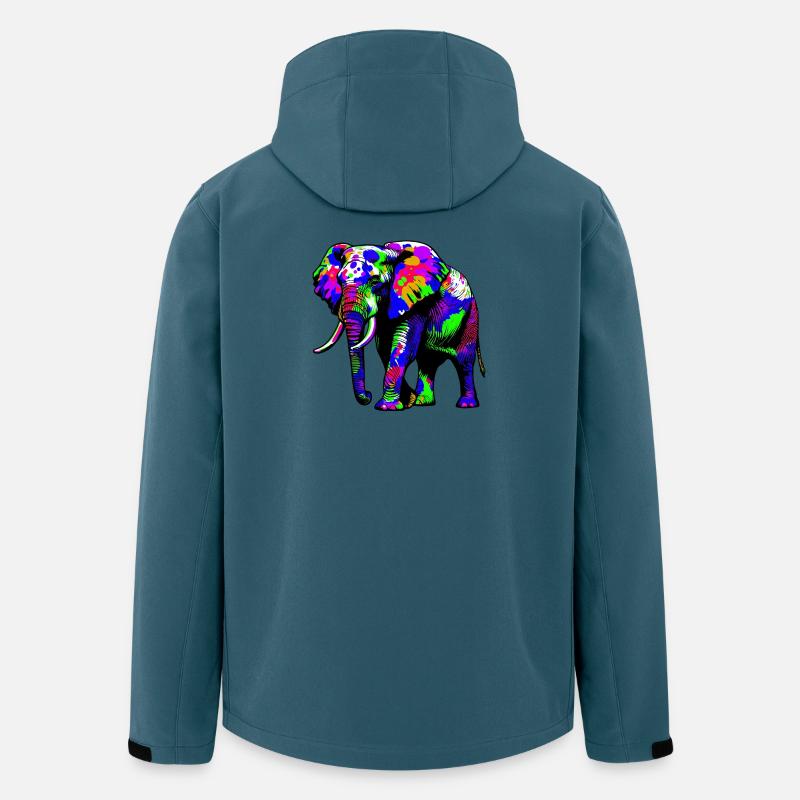 Elefant - Recycelte Männer Softshell-Jacke von Stanley/Stella - Dunkles Petrol