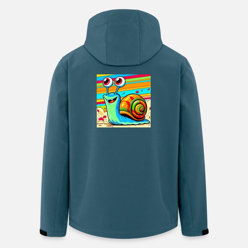 Schnecke - Recycelte Männer Softshell-Jacke von Stanley/Stella - Dunkles Petrol