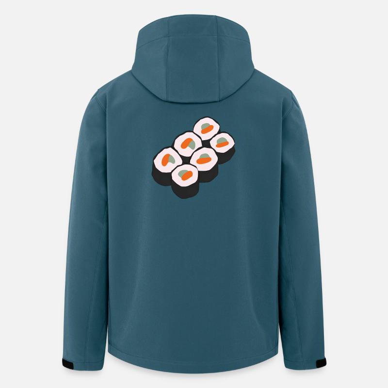 Sushi-Liebhaber - Recycelte Männer Softshell-Jacke von Stanley/Stella - Dunkles Petrol