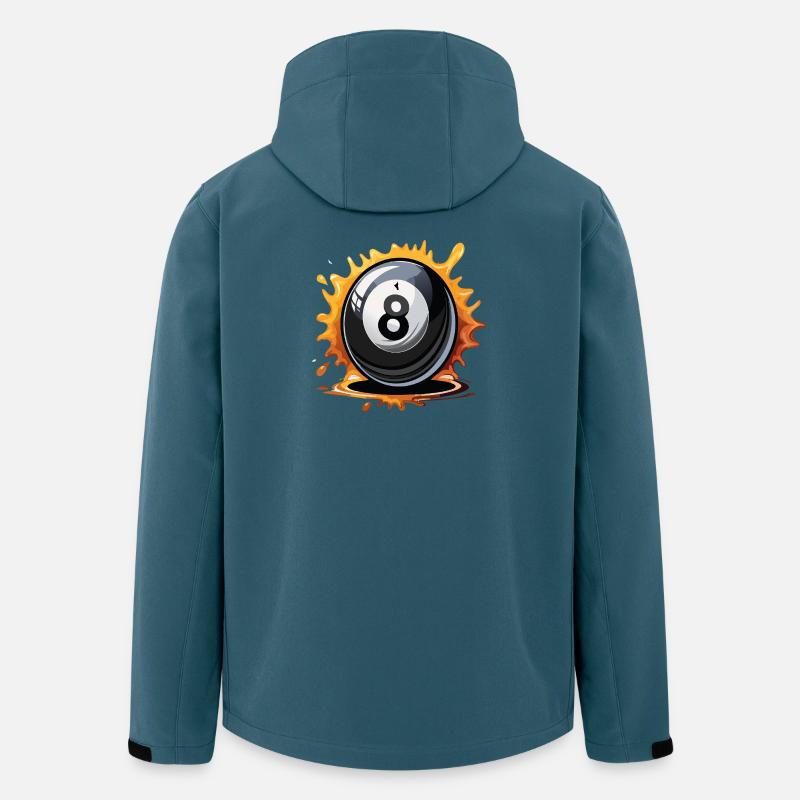 8ball - Recycelte Männer Softshell-Jacke von Stanley/Stella - Dunkles Petrol