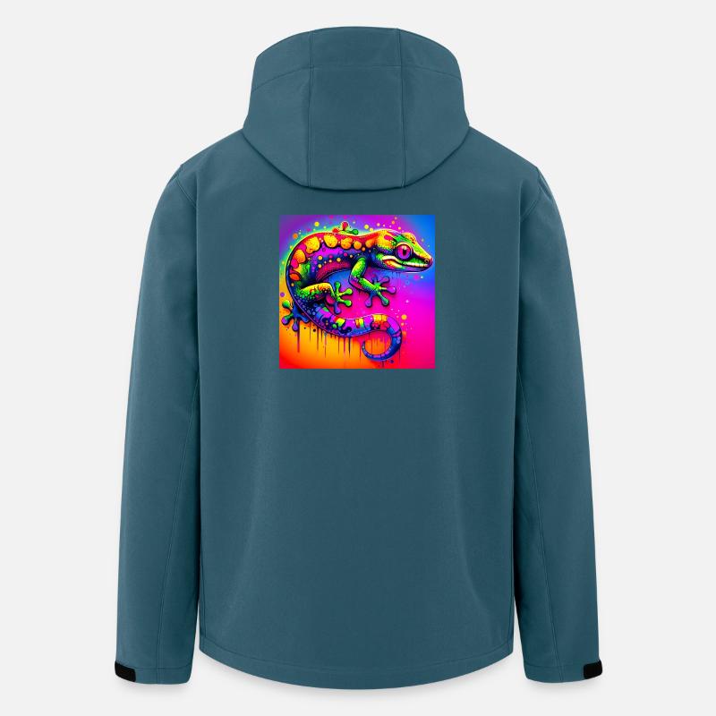 Gecko - Recycelte Männer Softshell-Jacke von Stanley/Stella - Dunkles Petrol