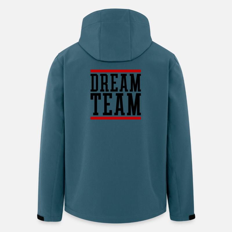 Dream Team - Recycelte Männer Softshell-Jacke von Stanley/Stella - Dunkles Petrol