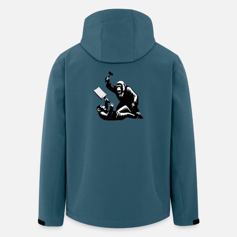 Monkey judge hits protesters - Men’s Recycled Softshell Jacket by Stanley/Stella - stargazer