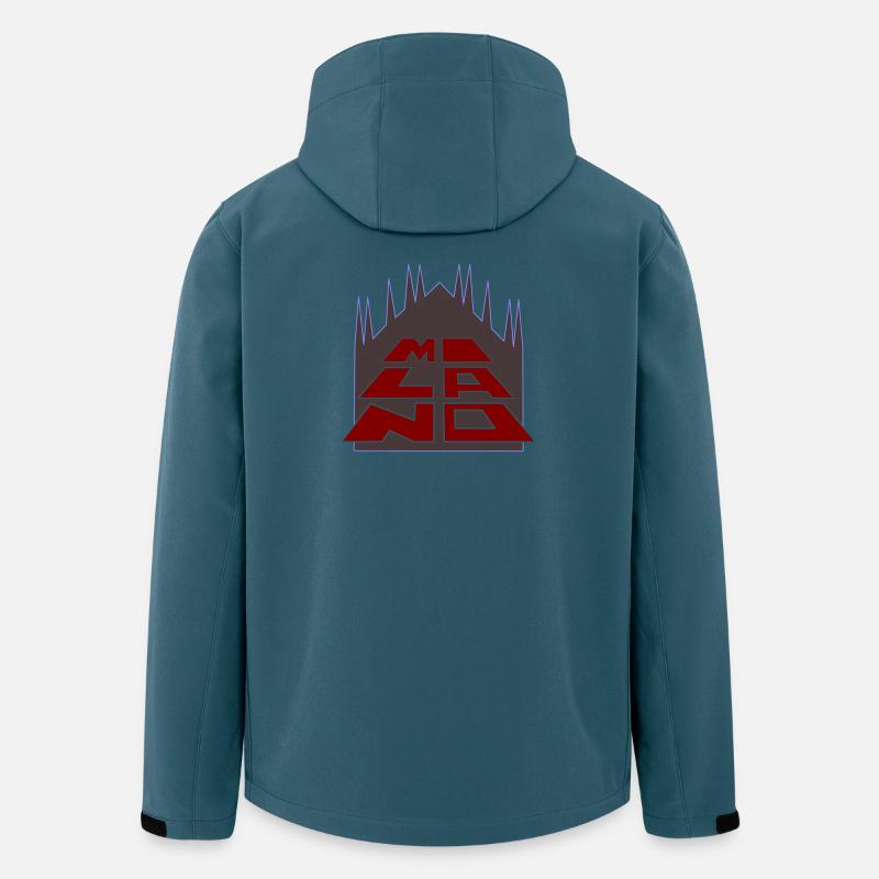 Logo Milano von Cean _ neue Version - Recycelte Männer Softshell-Jacke von Stanley/Stella - Dunkles Petrol