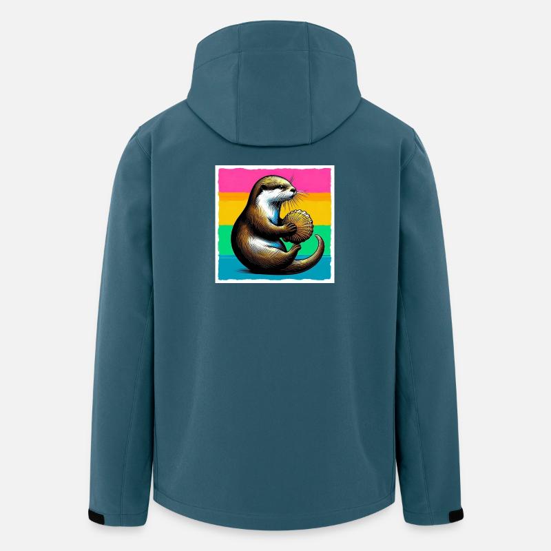 Otter - Recycelte Männer Softshell-Jacke von Stanley/Stella - Dunkles Petrol