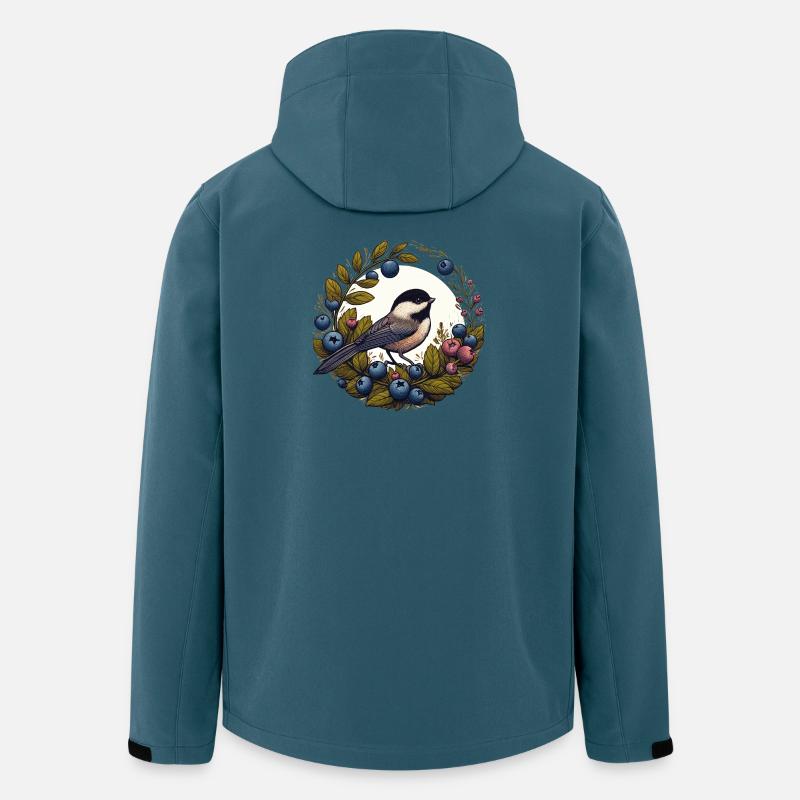 Heidelbeerkranz Meisen - Recycelte Männer Softshell-Jacke von Stanley/Stella - Dunkles Petrol