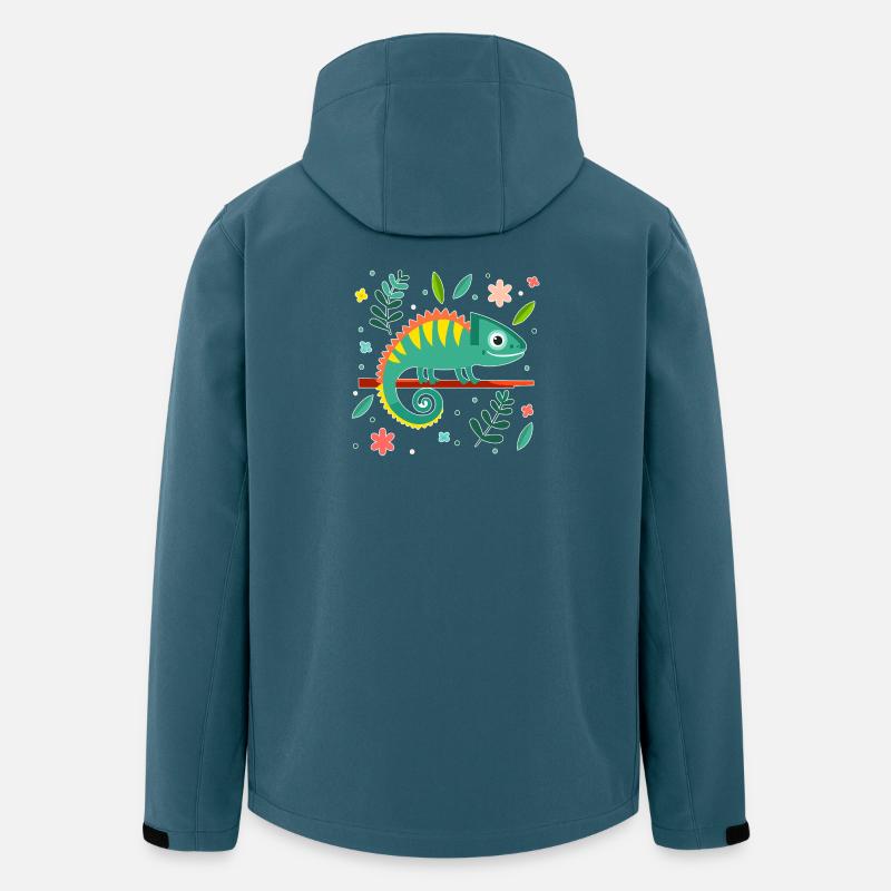 Chameleon (Plain and Leaves) - Men’s Recycled Softshell Jacket by Stanley/Stella - stargazer