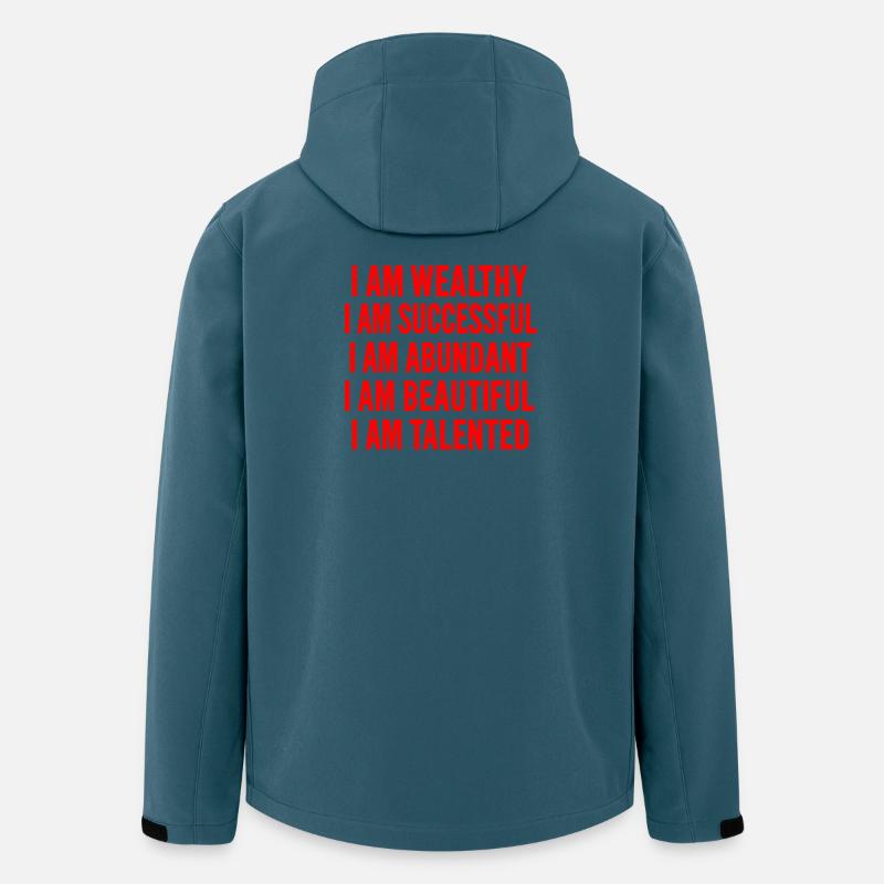 Du bist erstaunlich - Affirmationen - Recycelte Männer Softshell-Jacke von Stanley/Stella - Dunkles Petrol
