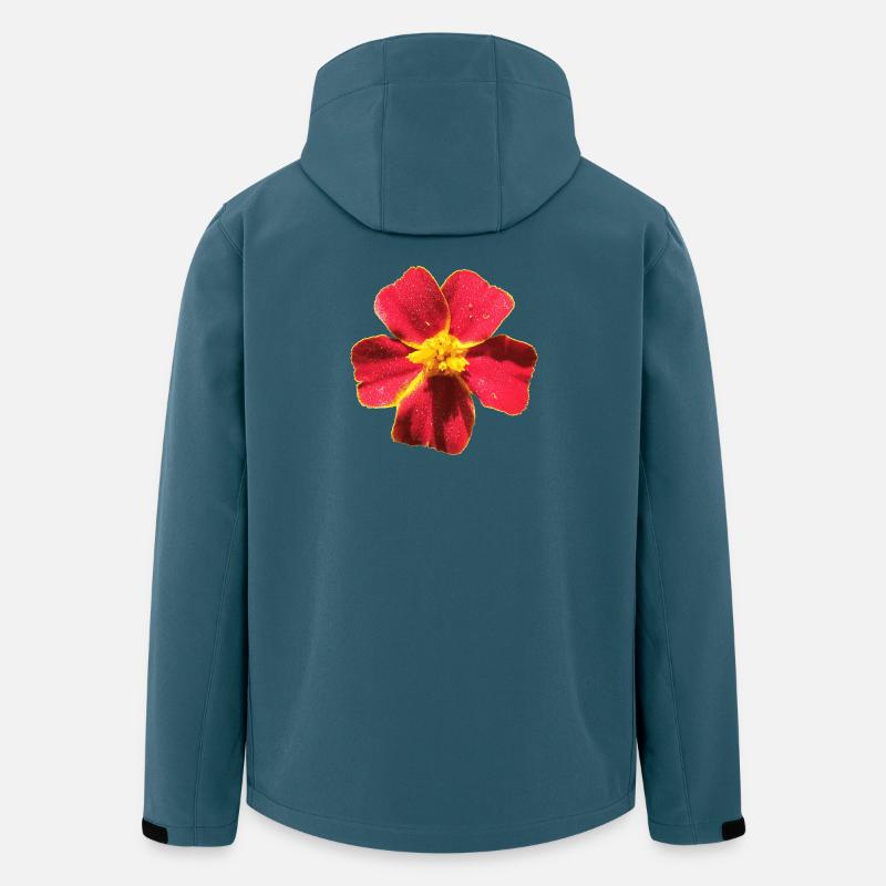 Tagetes - Veste softshell homme en polyester recyclé Stanley/Stella - bleu pétrole foncé