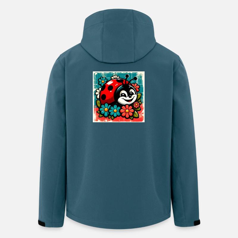 Marienkäfer - Recycelte Männer Softshell-Jacke von Stanley/Stella - Dunkles Petrol