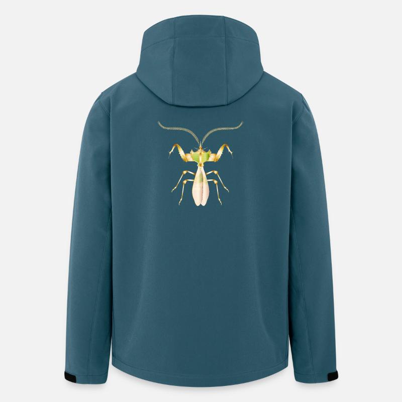 Golden Tropical Insect–Exotic Devil Flower - Men’s Recycled Softshell Jacket by Stanley/Stella - stargazer