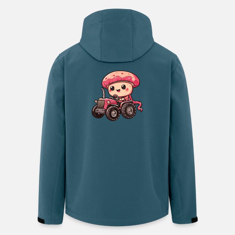 Éleveur de tracteurs à méduses - Veste softshell homme en polyester recyclé Stanley/Stella - bleu pétrole foncé