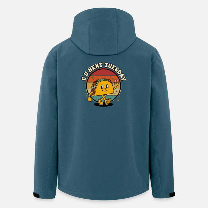 CU Next Tuesday Taco Retro Funny - Recycelte Männer Softshell-Jacke von Stanley/Stella - Dunkles Petrol