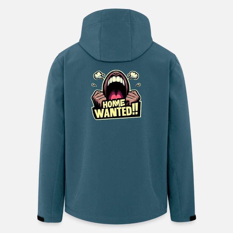 Home Wanted Comic Burst - Recycelte Männer Softshell-Jacke von Stanley/Stella - Dunkles Petrol
