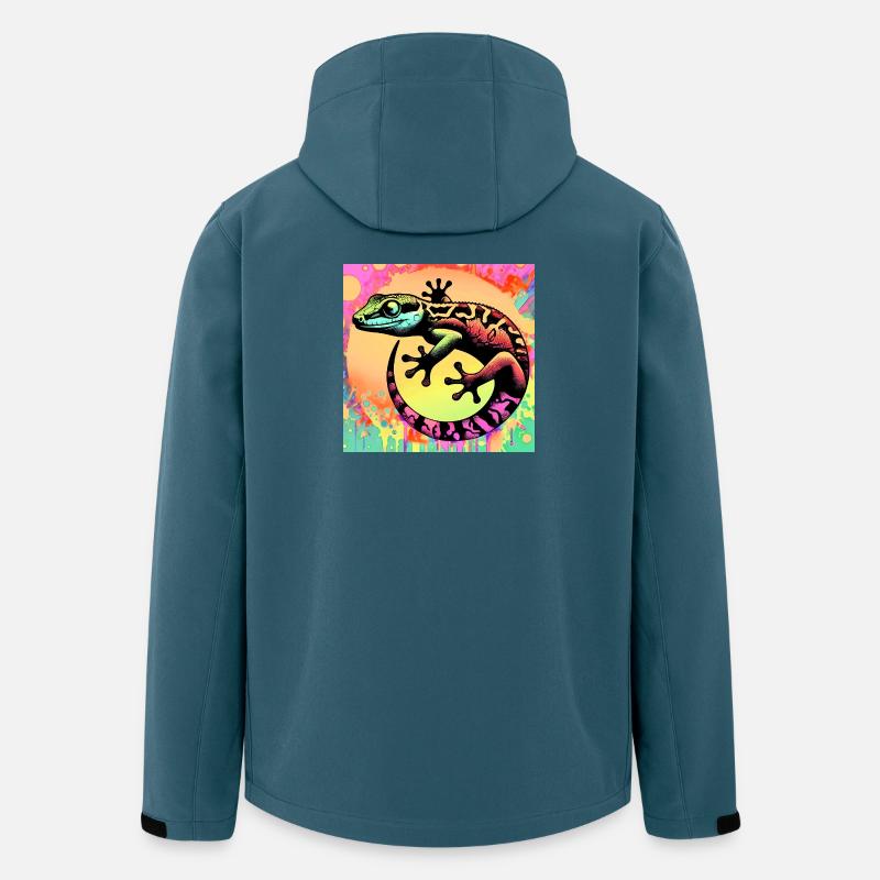 Gecko - Recycelte Männer Softshell-Jacke von Stanley/Stella - Dunkles Petrol