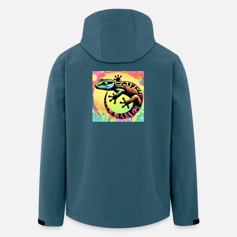 Gecko - Veste softshell homme en polyester recyclé Stanley/Stella - bleu pétrole foncé