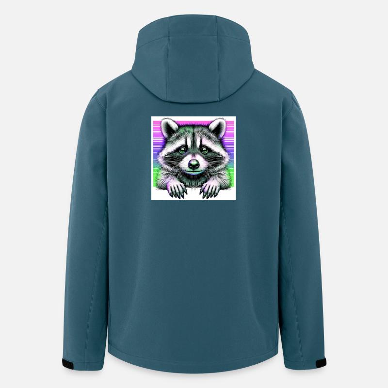 Waschbär - Recycelte Männer Softshell-Jacke von Stanley/Stella - Dunkles Petrol