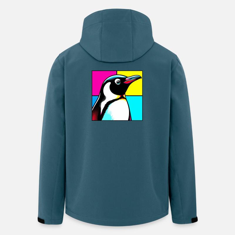 Pinguin - Recycelte Männer Softshell-Jacke von Stanley/Stella - Dunkles Petrol