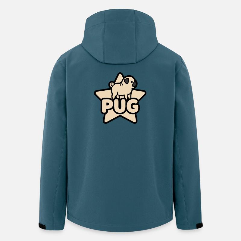 Pug Star Banner Placeholder - Men’s Recycled Softshell Jacket by Stanley/Stella - stargazer