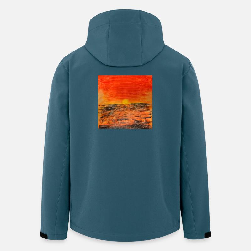 Fire Red Sunset - Men’s Recycled Softshell Jacket by Stanley/Stella - stargazer