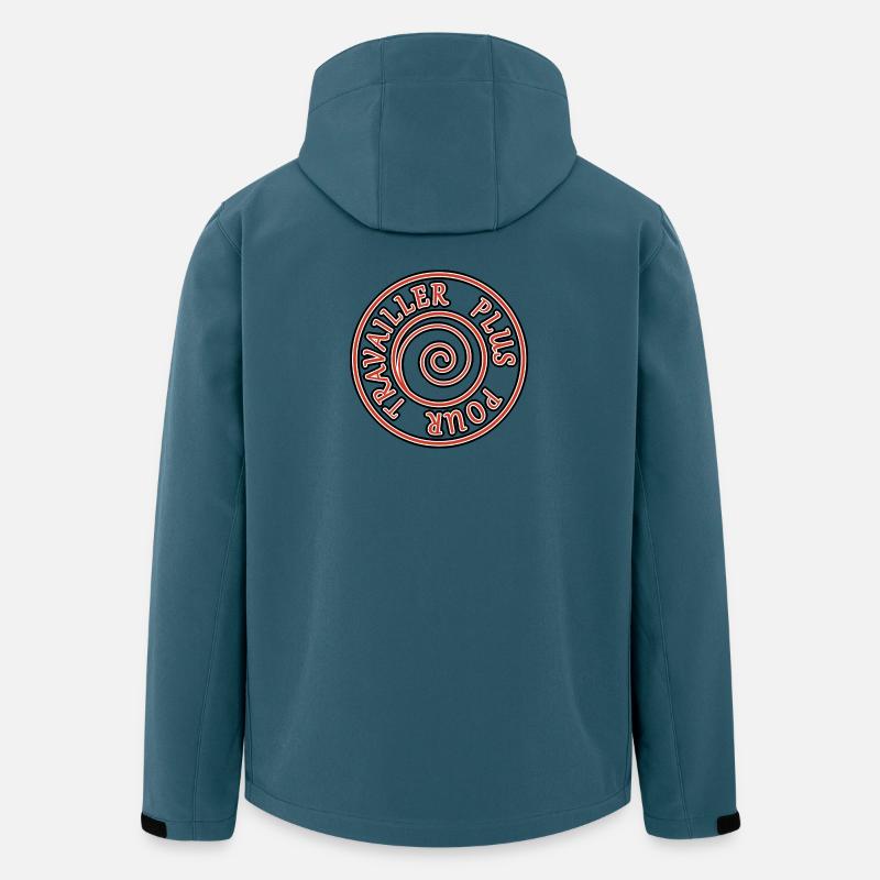Valeur Travail - Veste softshell homme en polyester recyclé Stanley/Stella - bleu pétrole foncé