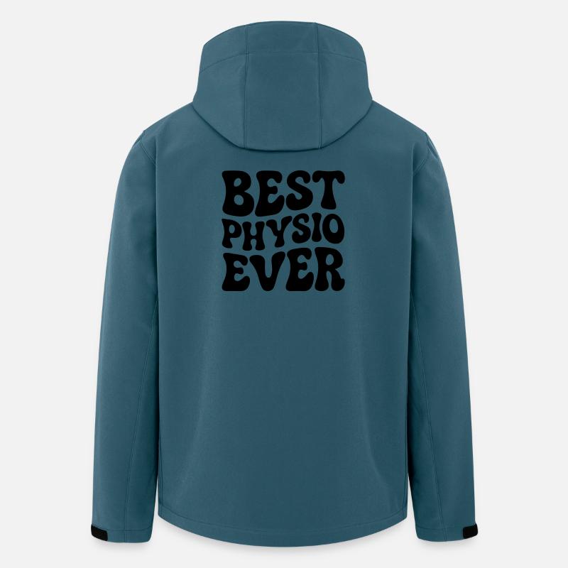 Bester Physiotherapeut - Recycelte Männer Softshell-Jacke von Stanley/Stella - Dunkles Petrol