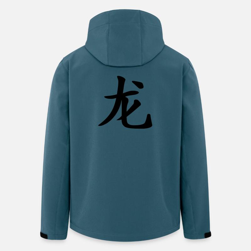 Drachen - Chinesisches Horoskop - Recycelte Männer Softshell-Jacke von Stanley/Stella - Dunkles Petrol