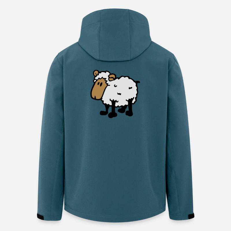 cool comic sheep funny sheep - Men’s Recycled Softshell Jacket by Stanley/Stella - stargazer