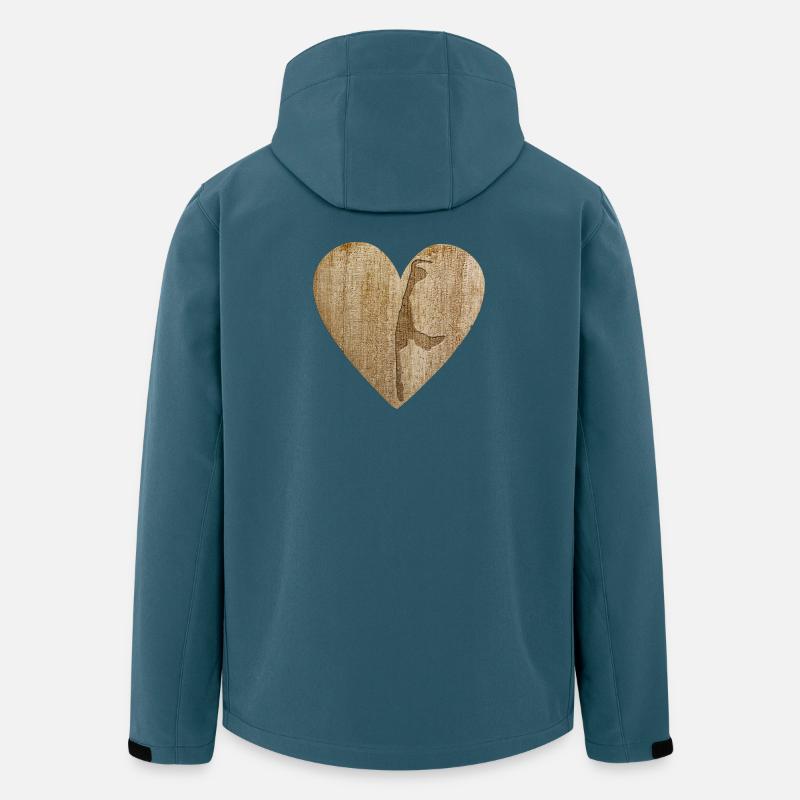 Love - Sylt - Recycelte Männer Softshell-Jacke von Stanley/Stella - Dunkles Petrol