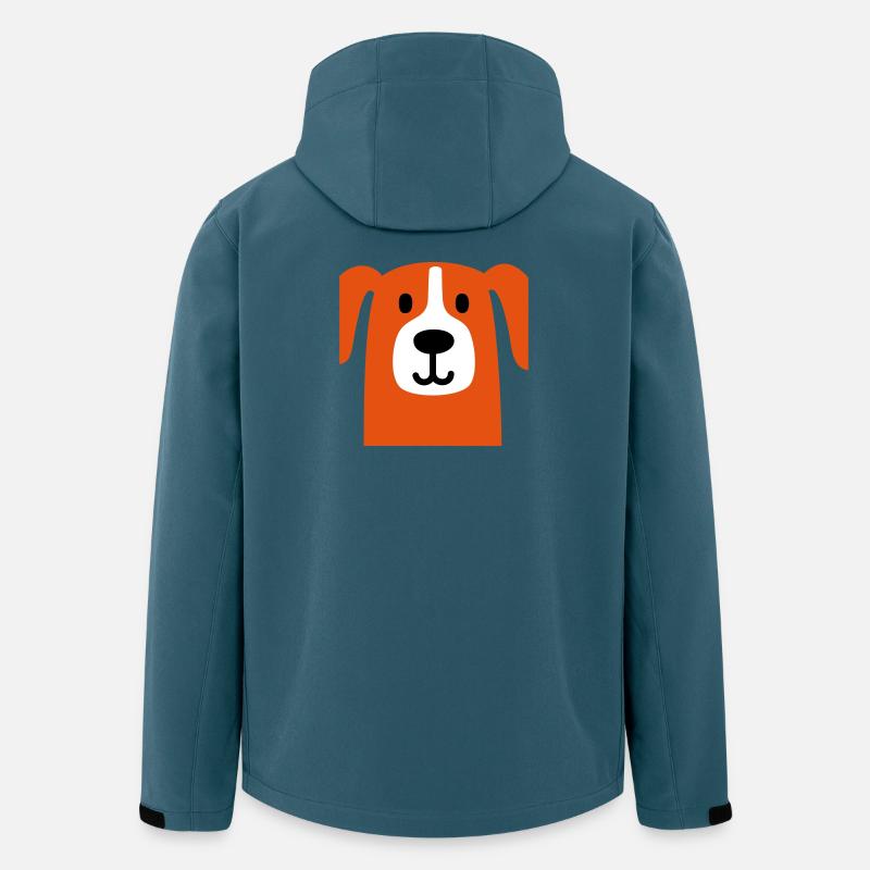 Süsser Hund - Recycelte Männer Softshell-Jacke von Stanley/Stella - Dunkles Petrol