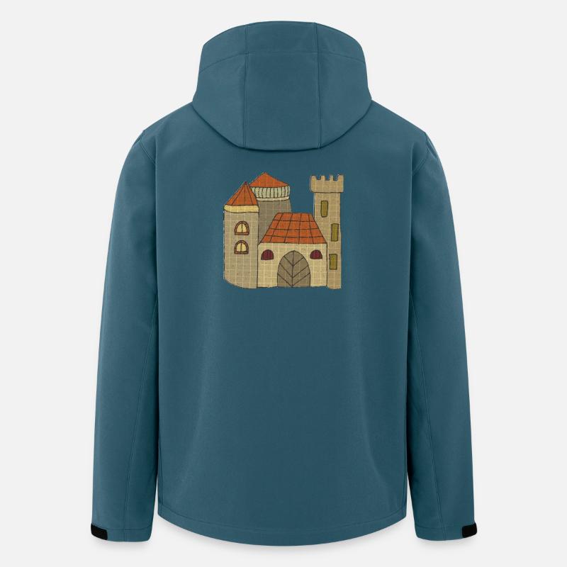 schloss Burg - Recycelte Männer Softshell-Jacke von Stanley/Stella - Dunkles Petrol