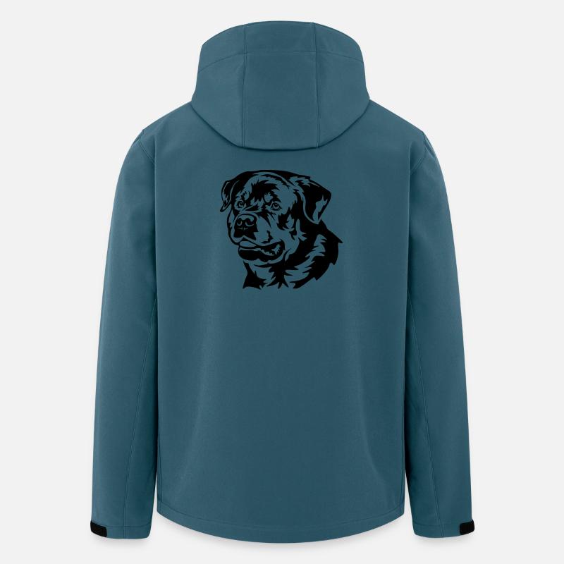 Rottweiler Head - Men’s Recycled Softshell Jacket by Stanley/Stella - stargazer