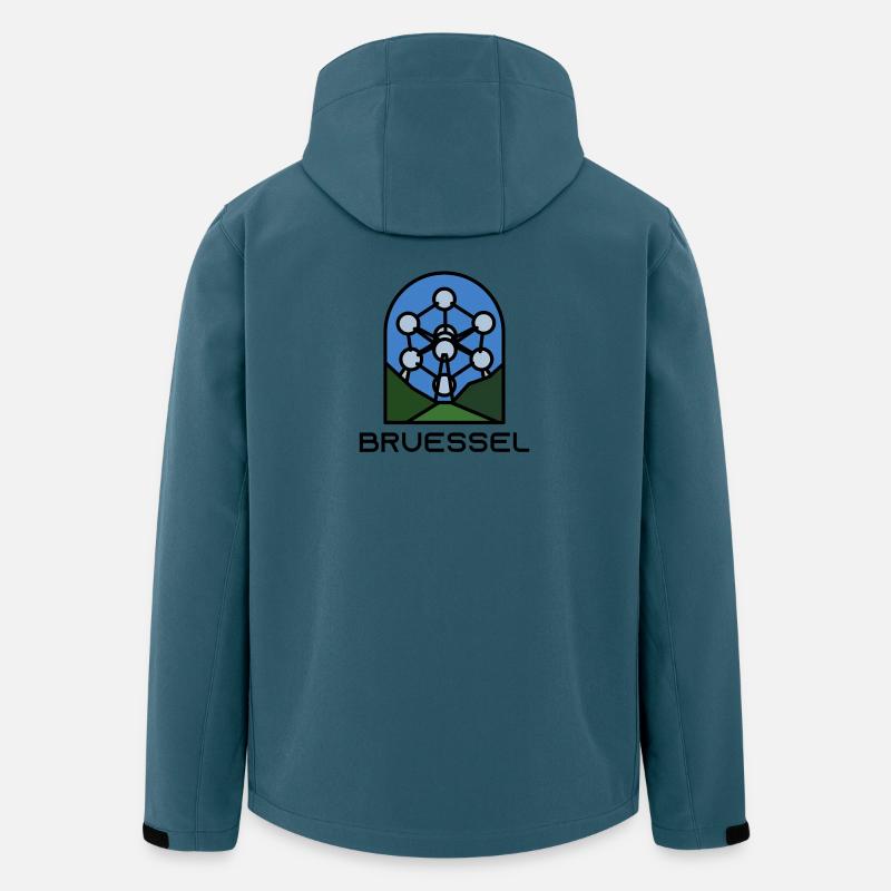 Brüssel - Recycelte Männer Softshell-Jacke von Stanley/Stella - Dunkles Petrol