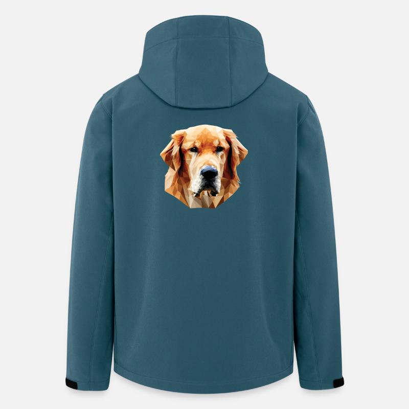 Labrabor Dog Polygon - Men’s Recycled Softshell Jacket by Stanley/Stella - stargazer