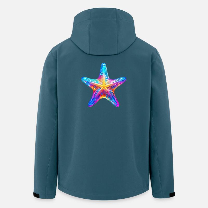 Seestern - Recycelte Männer Softshell-Jacke von Stanley/Stella - Dunkles Petrol
