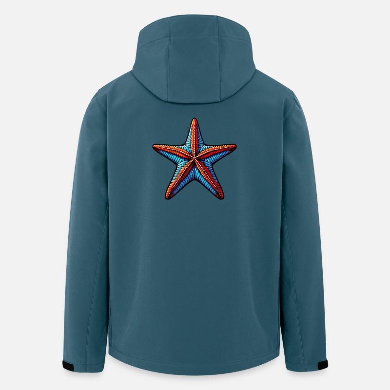 Seestern - Recycelte Männer Softshell-Jacke von Stanley/Stella - Dunkles Petrol