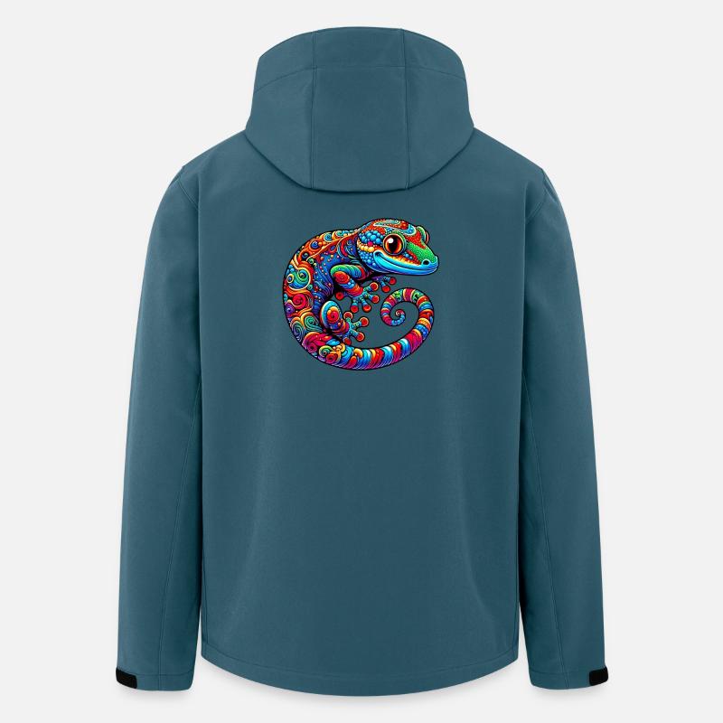Gecko - Recycelte Männer Softshell-Jacke von Stanley/Stella - Dunkles Petrol