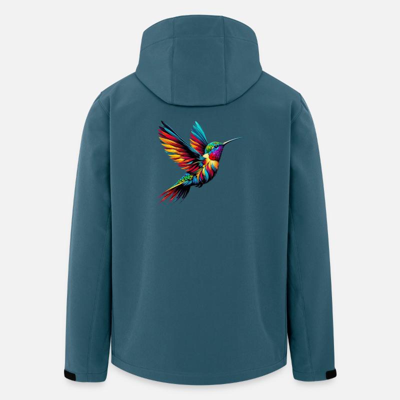 Colibri - Veste softshell homme en polyester recyclé Stanley/Stella - bleu pétrole foncé