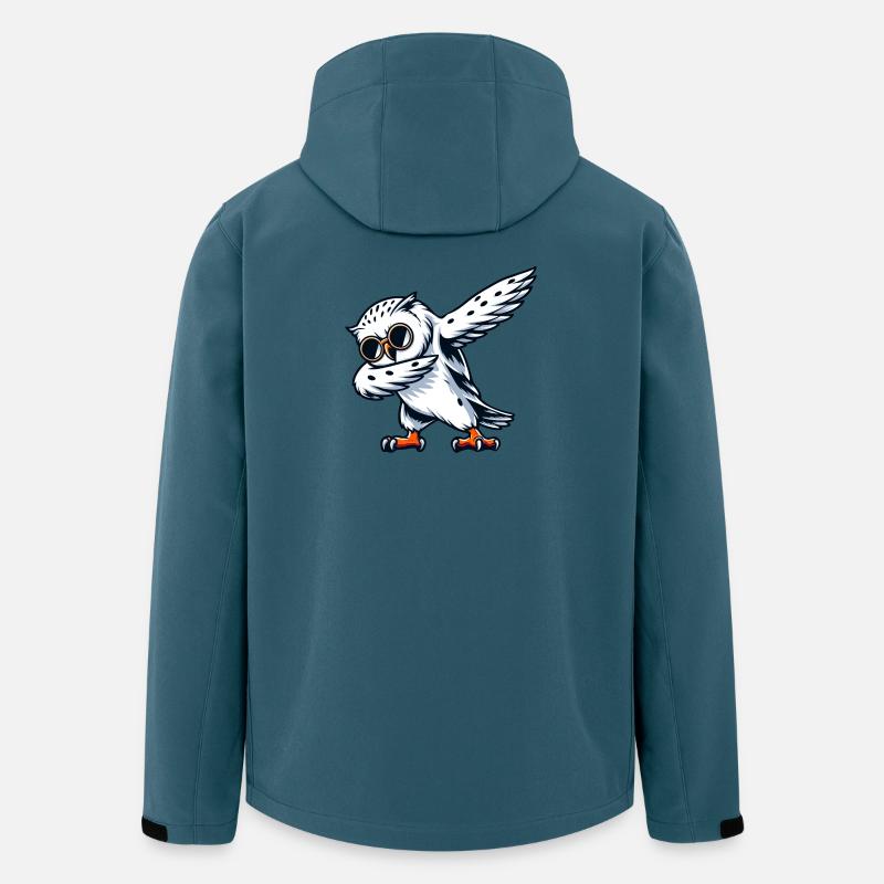Cool Snowy Owl Dabbing Pose - Men’s Recycled Softshell Jacket by Stanley/Stella - stargazer