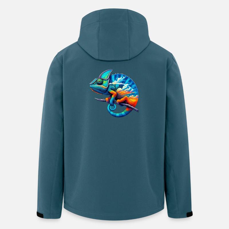 Caméléon - Veste softshell homme en polyester recyclé Stanley/Stella - bleu pétrole foncé