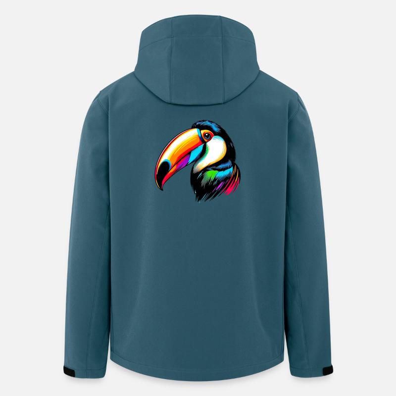 Tukan - Recycelte Männer Softshell-Jacke von Stanley/Stella - Dunkles Petrol