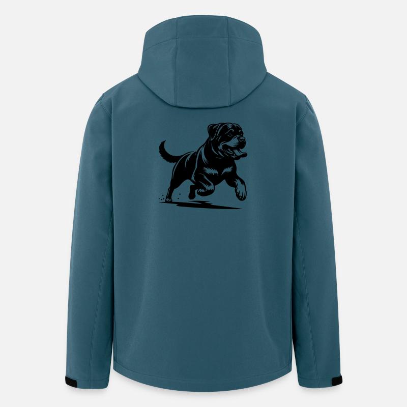 Rottweiler - Recycelte Männer Softshell-Jacke von Stanley/Stella - Dunkles Petrol