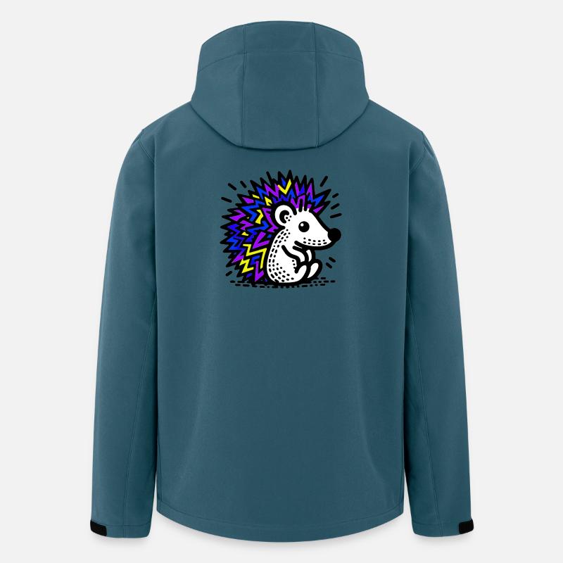 Igel - Recycelte Männer Softshell-Jacke von Stanley/Stella - Dunkles Petrol