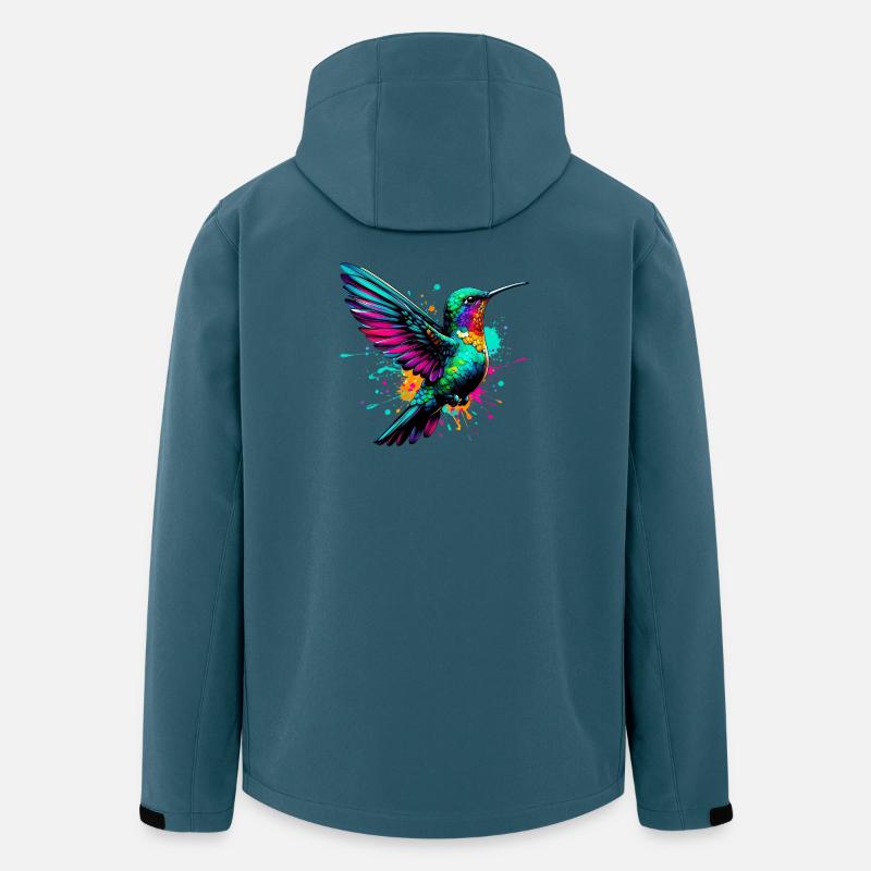 Kolibri - Recycelte Männer Softshell-Jacke von Stanley/Stella - Dunkles Petrol
