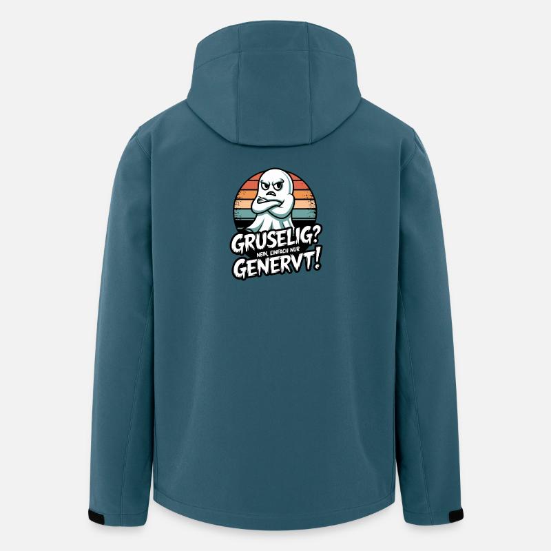 Genervter Geist Gruselige Wut - Recycelte Männer Softshell-Jacke von Stanley/Stella - Dunkles Petrol