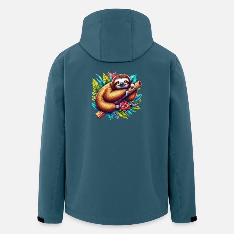 Faultier - Recycelte Männer Softshell-Jacke von Stanley/Stella - Dunkles Petrol